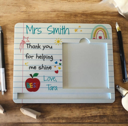 Personalised Post It Note & Pen Holder