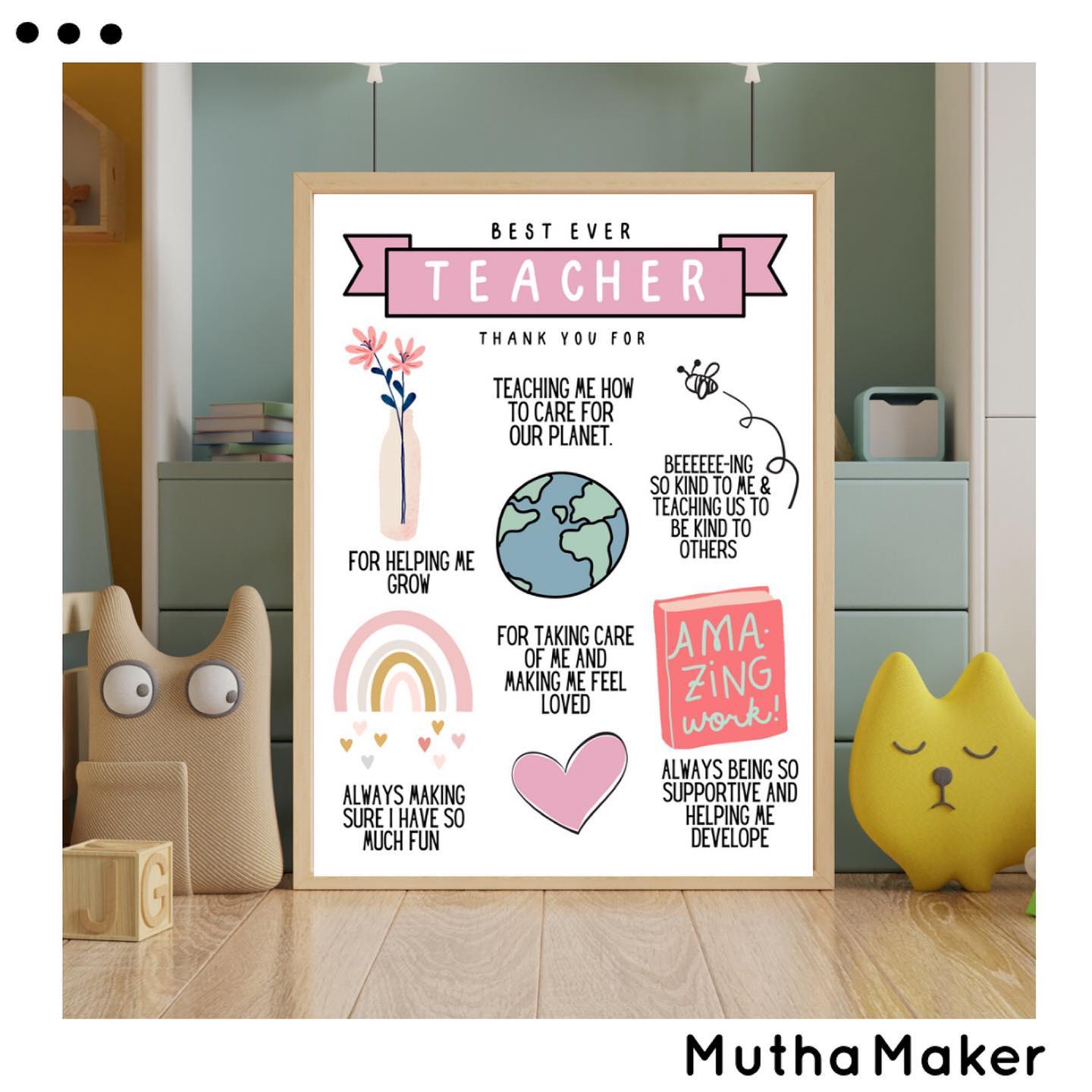 Personalised Teachers Print