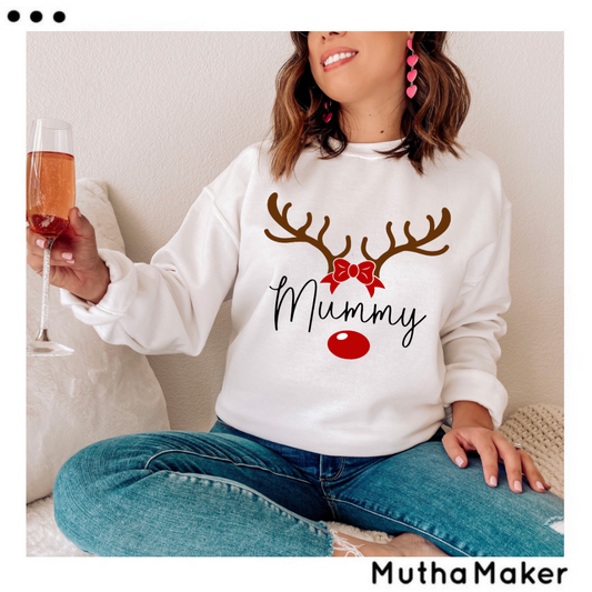 Personalised Adults Reindeer Sweatshirt