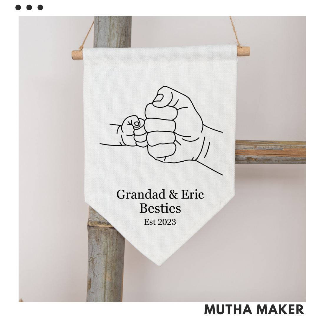 Personalised Fist Pump Pennant