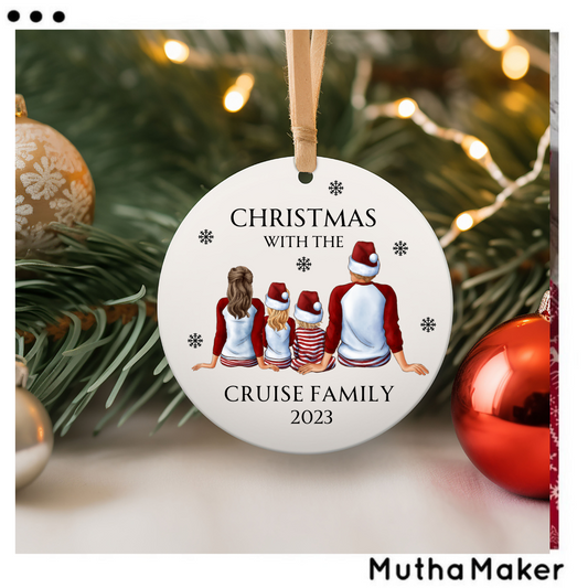 Personalised Family Christmas Decoration