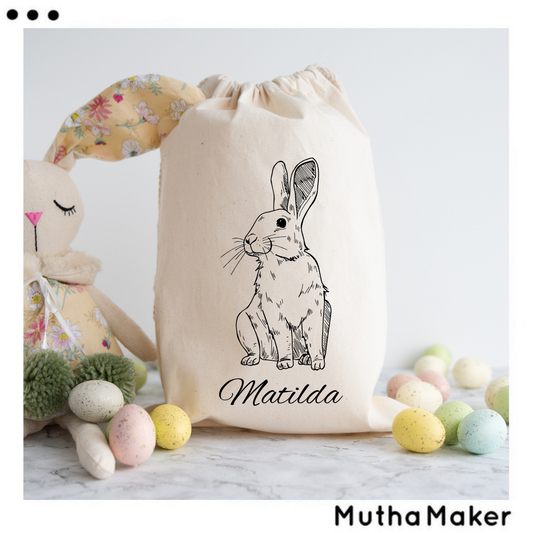 Personalised Classic Easter Drawstring Bag