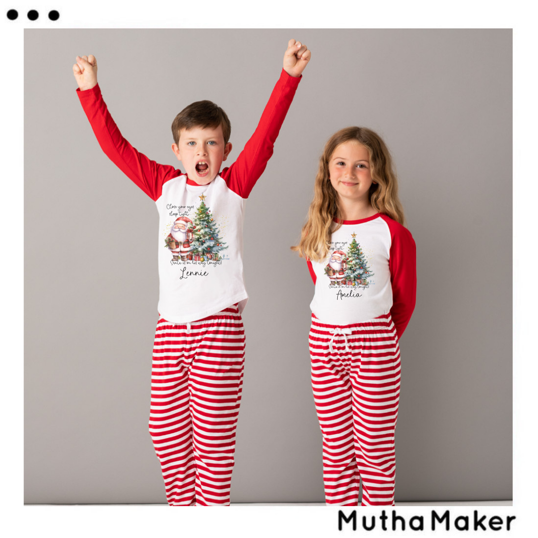 Personalised Christmas Eve Pyjamas