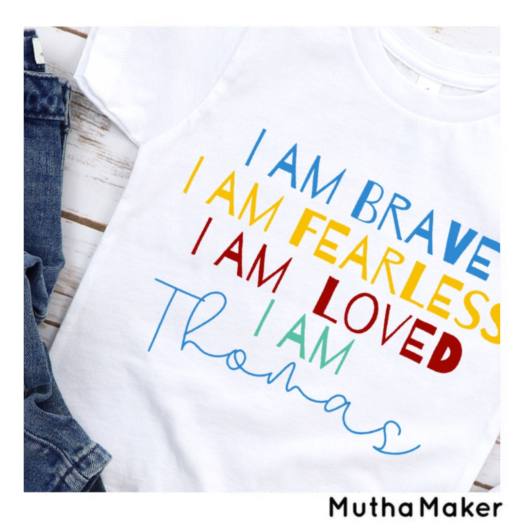 Personalised Kids Affirmation T-shirt