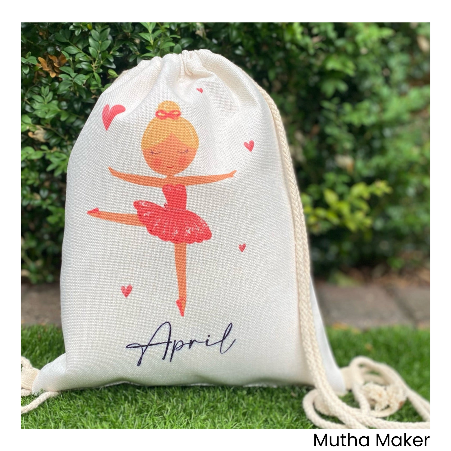 Ballerina Drawstring Bag