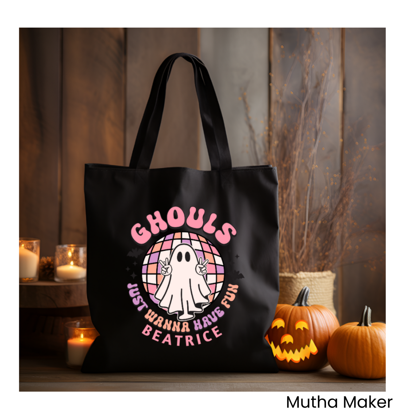 Halloween Personalised Tote Bag