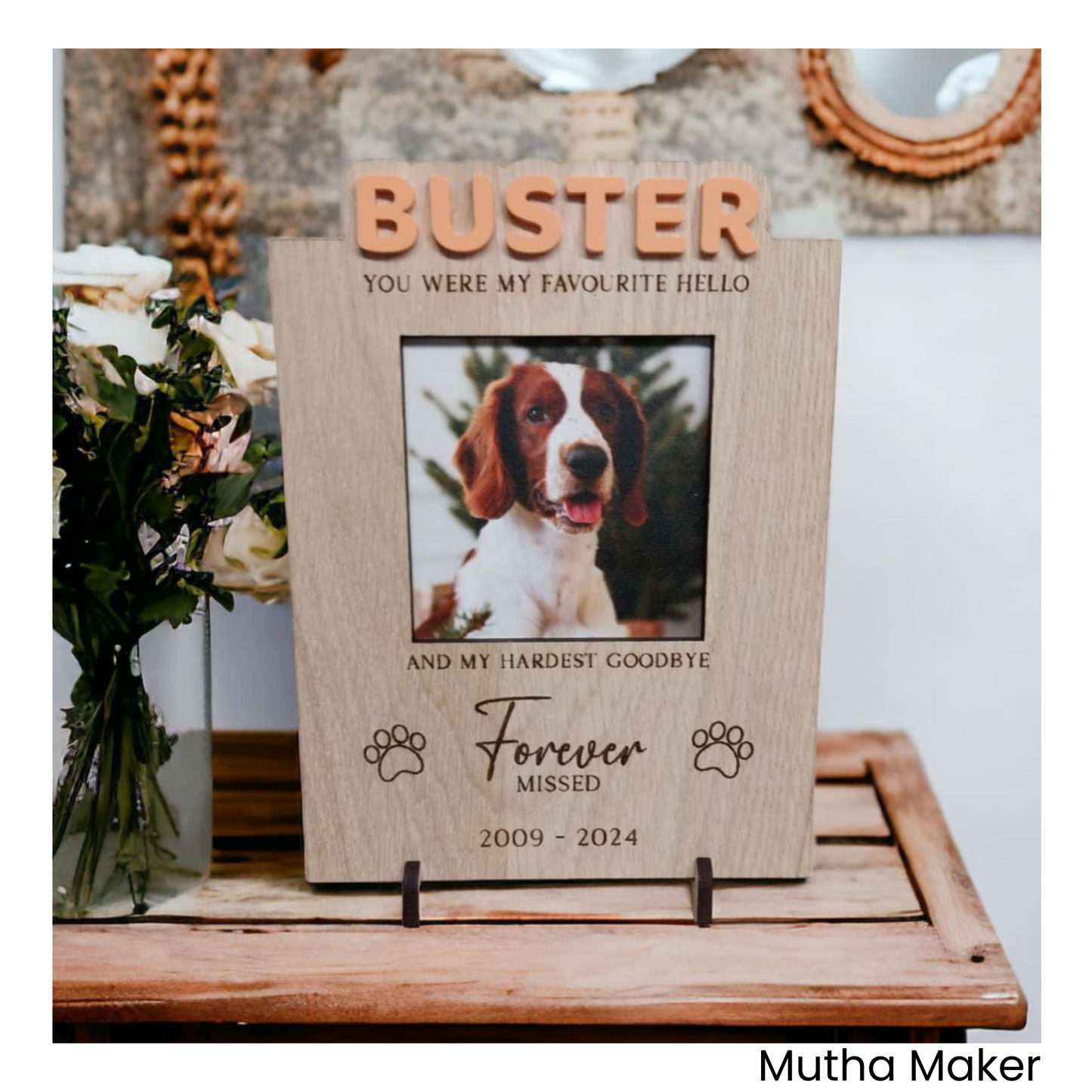 Personalised Dog Photo Frame