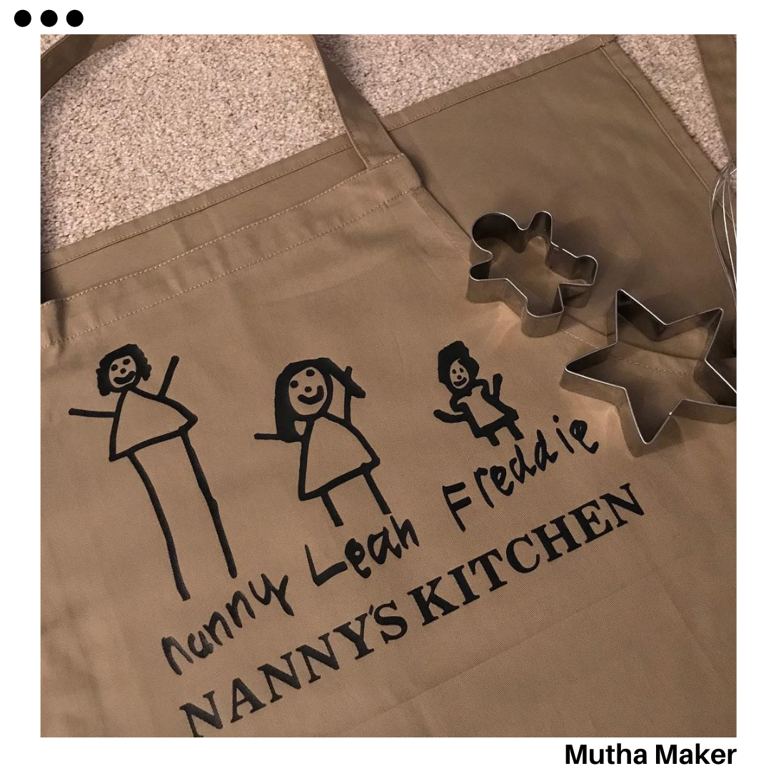 Personalised Drawing Apron – Mutha Maker