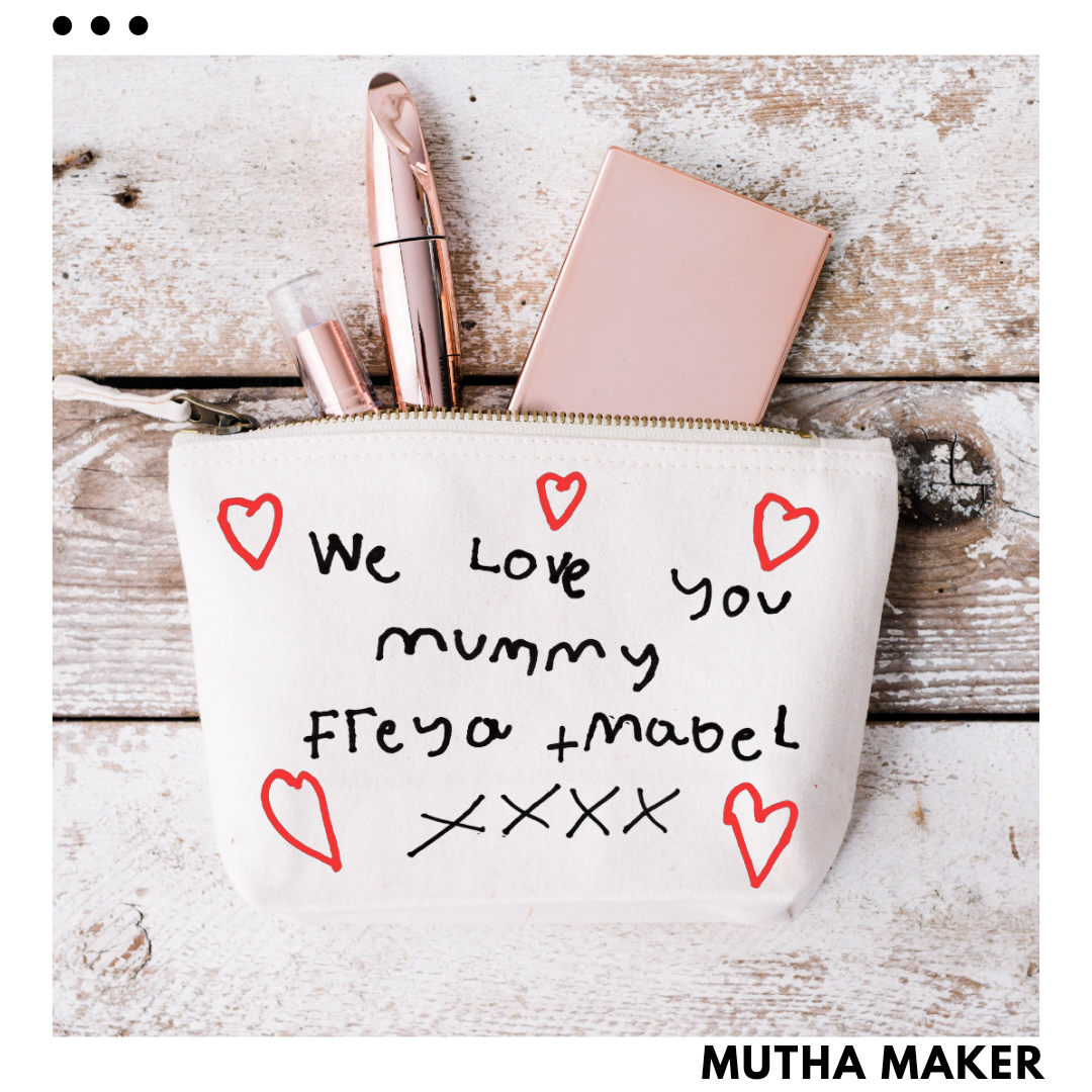 Personalised Handwriting Pouch/Make up bag – Mutha Maker