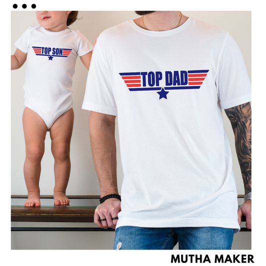 Top Dad Twinning Tshirts