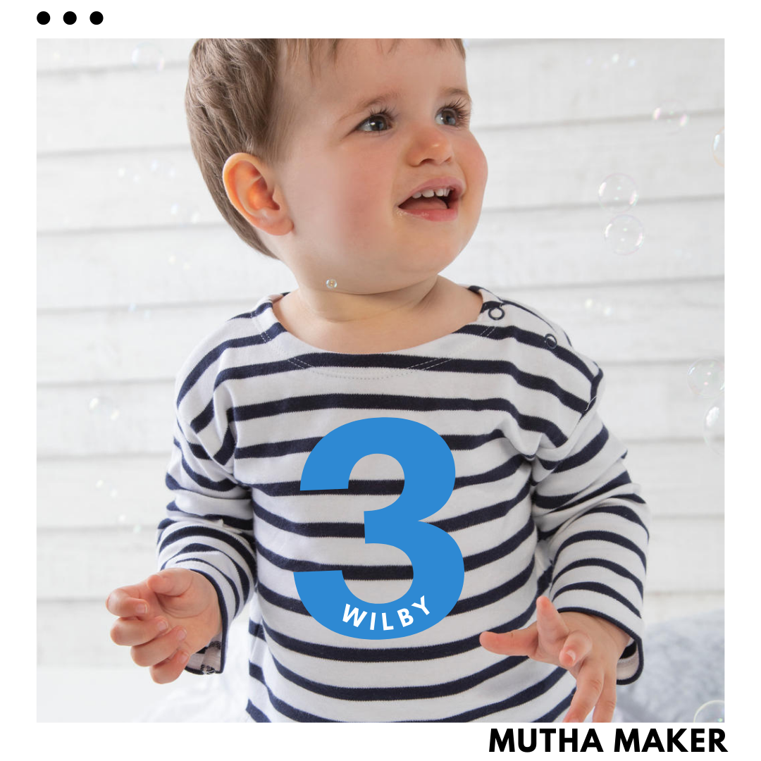 Personalised Breton Birthday Tshirt