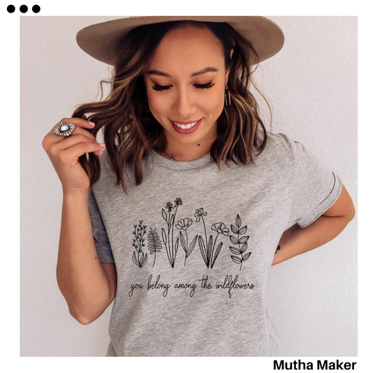 Among The Wildflowers Tee