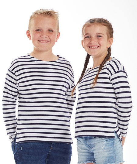 Kids Personalised Breton Tshirt