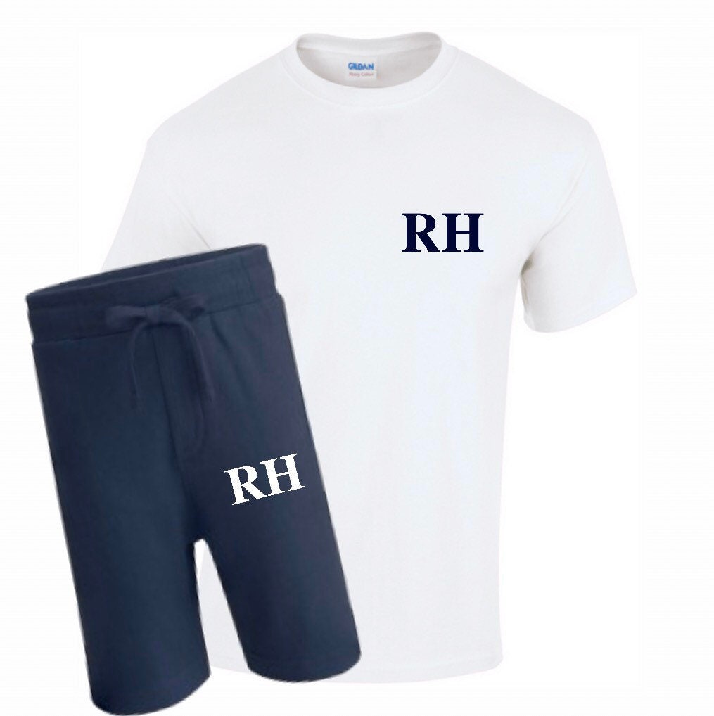 Kids Initial Tshirt & Shorts Set