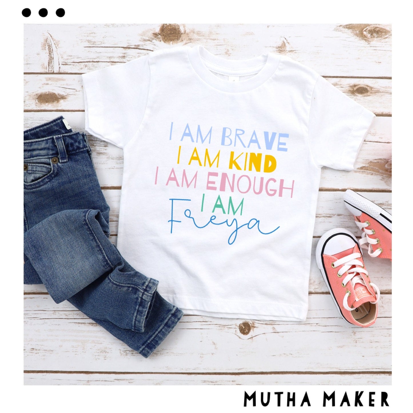 Personalised Kids Affirmation T-shirt