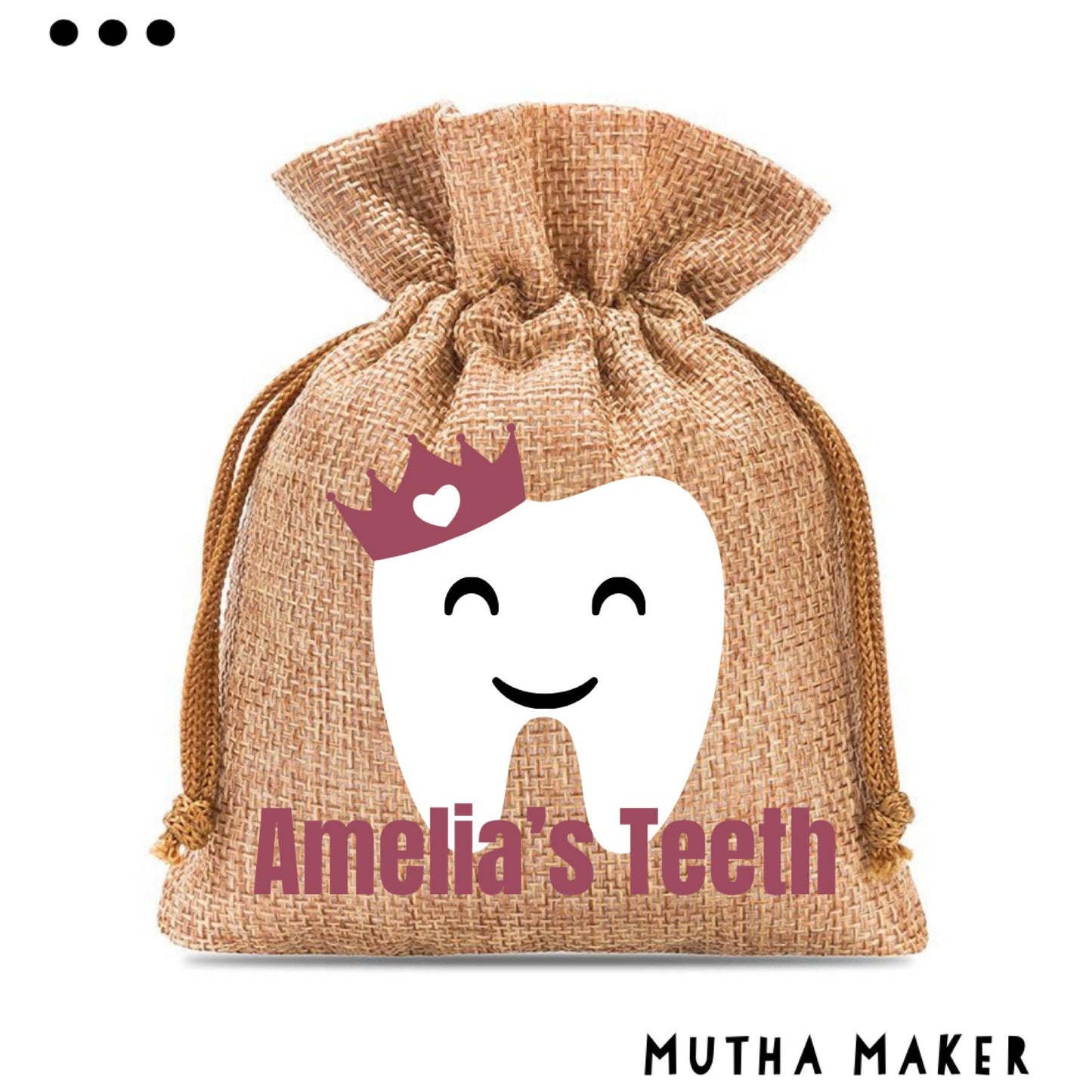 Personalised Tooth Fairy Bag