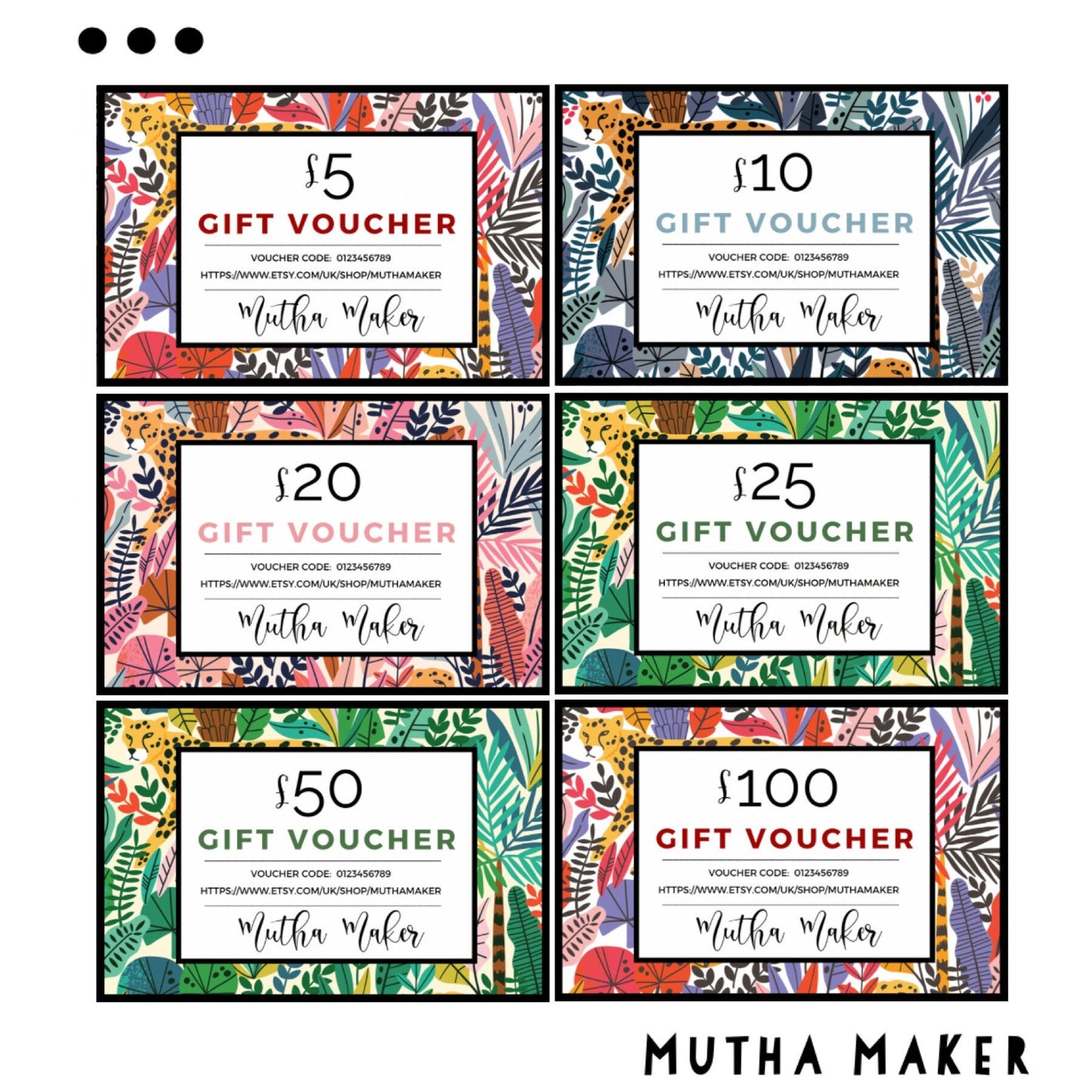 Mutha Maker Gift Vouchers