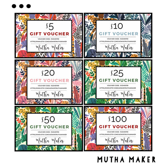 Mutha Maker Gift Vouchers
