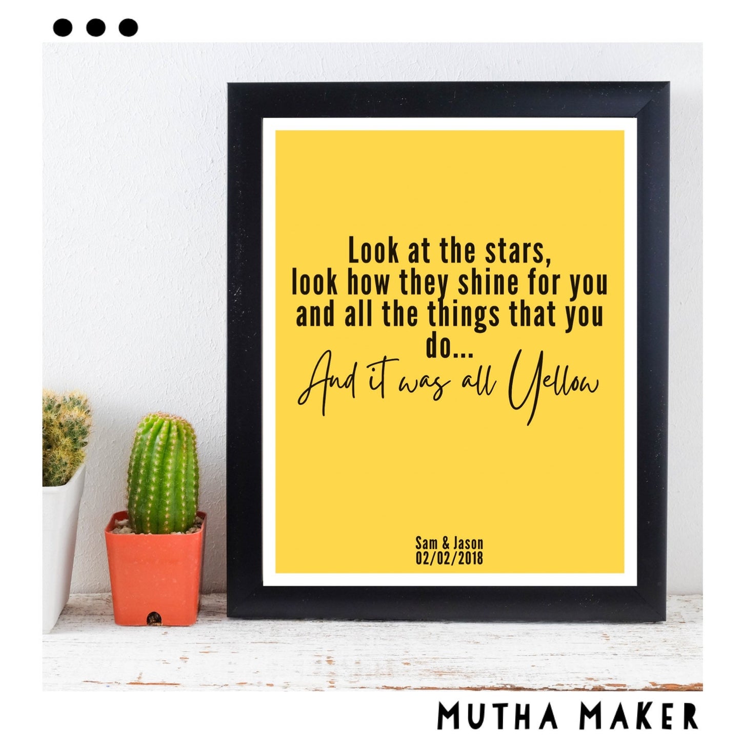 Our Song Lyrics Print