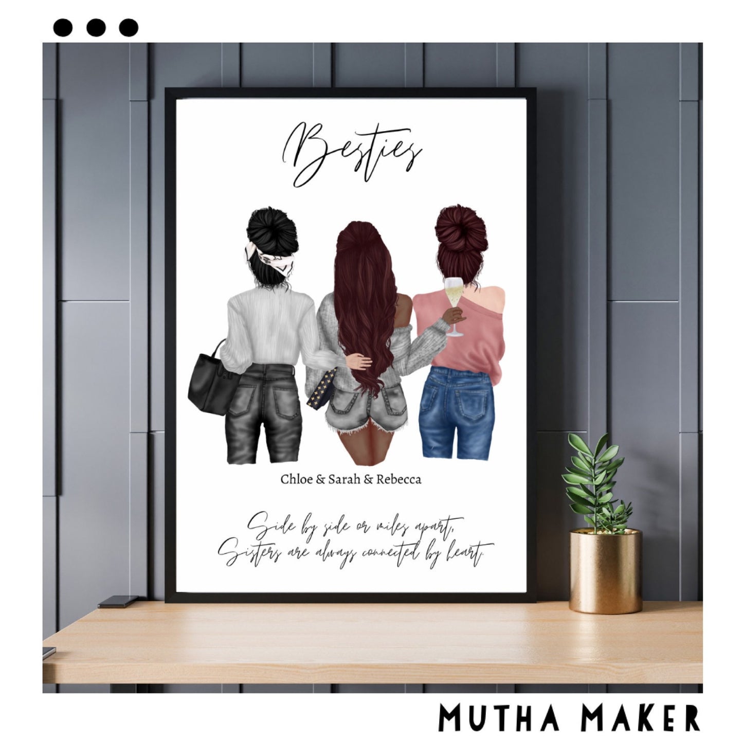 Personalised Bestie /Sister Print