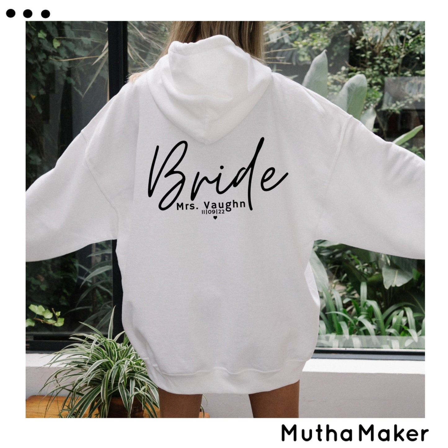 Personalised Bride Hoodie