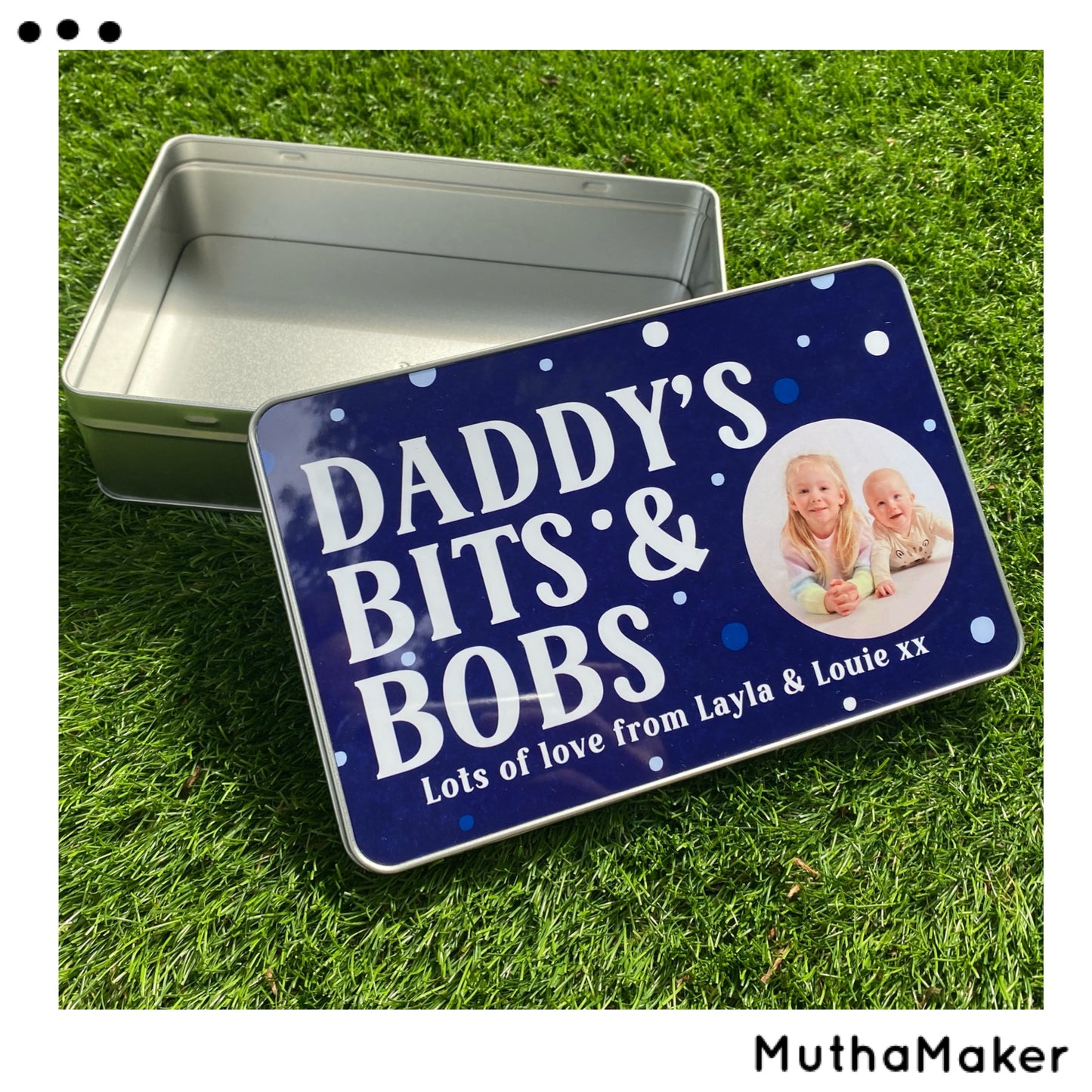 Personalised Photo Bits and Bobs Tin